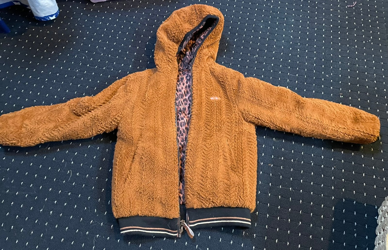 Nono reversable winterjas maat 146, Ophalen, Gebruikt, Meisje, Jas