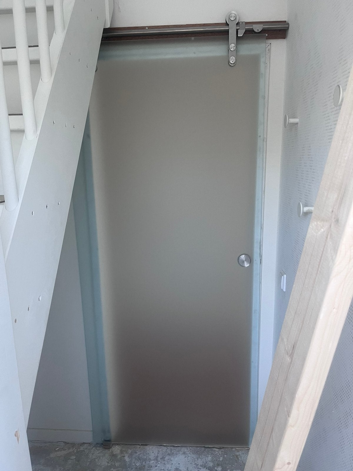 Glazen schuifdeur, Ophalen, Binnendeur, Schuifdeur, 200 tot 215 cm
