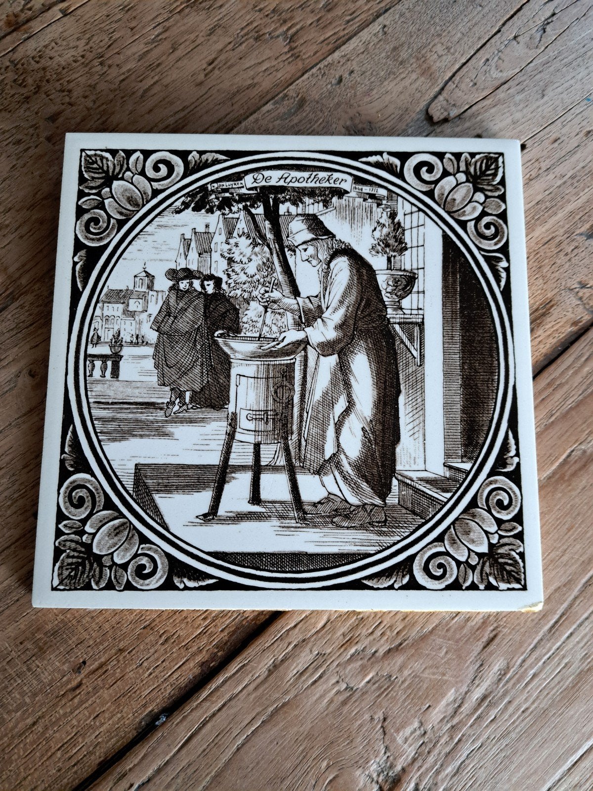 mooi tegeltje van de apotheker perfektestaat, Antiek en Kunst, Ophalen of Verzenden