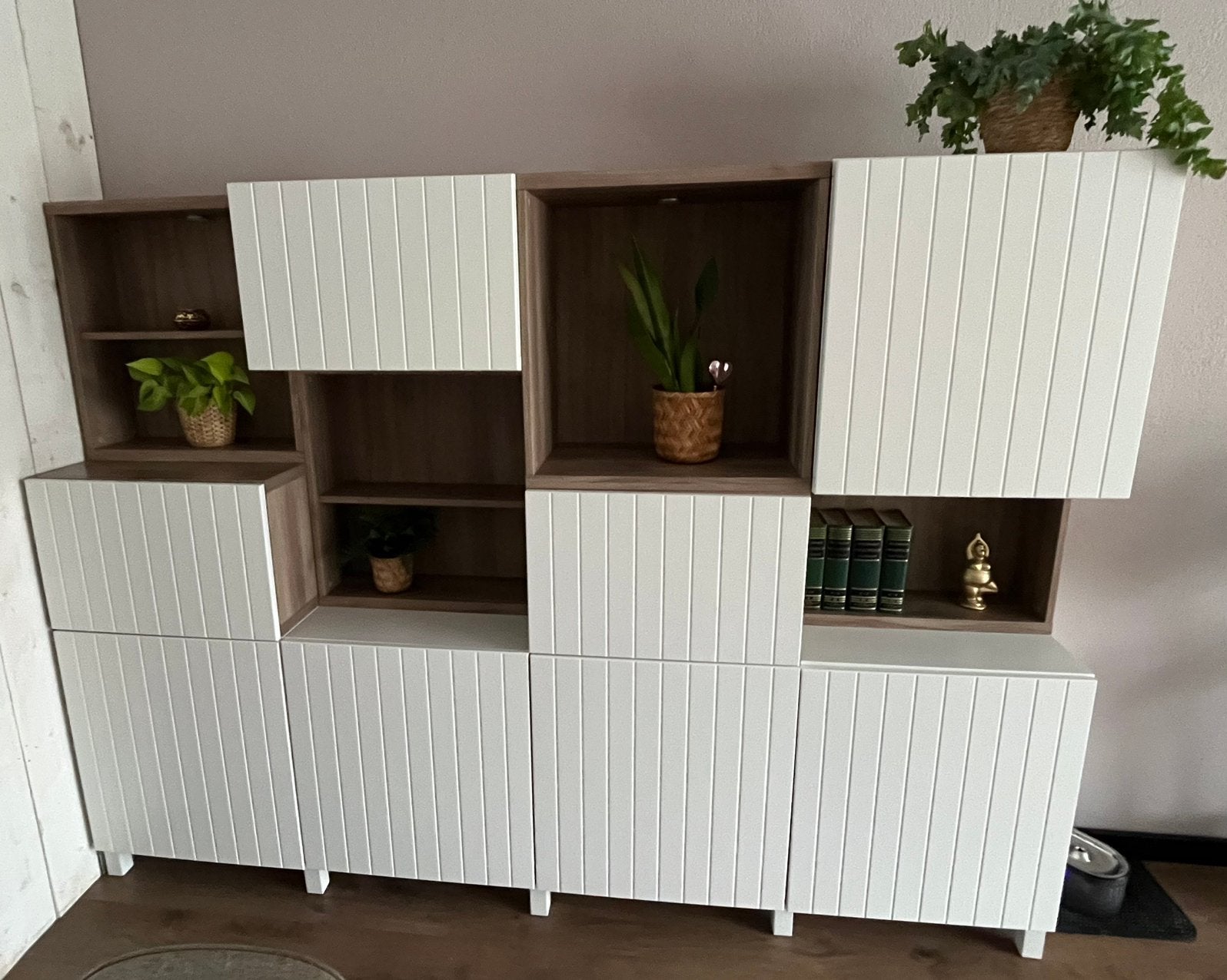 IKEA besta walnoot/wit set kasten, Huis en Inrichting, Ophalen, Gebruikt, 200 cm of meer, 200 cm of meer