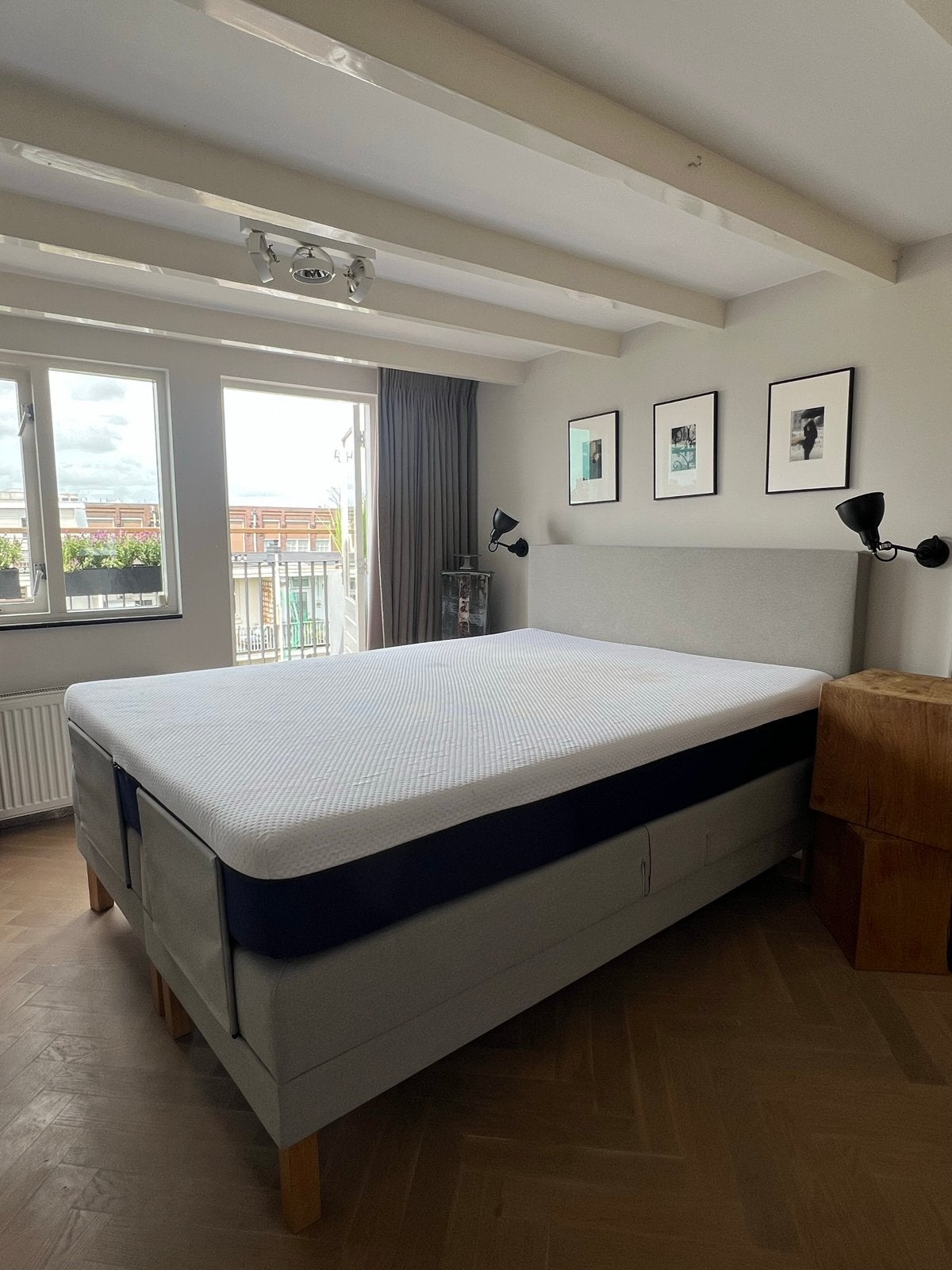 MATT Sleeps Elektrisch Verstelbaar Boxspringbed 160x210cm, Ophalen, 210 cm, Tweepersoons, 160 cm