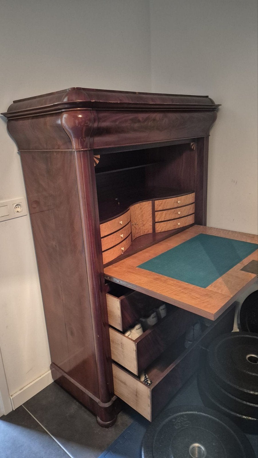 Secretaire bureau met lades, Antiek en Kunst, Ophalen