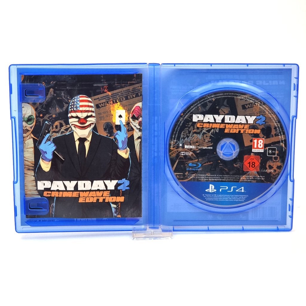 Playstation 4 Game: Payday 2 Crimewave Edition, Sony, Gebruikt, Support@sony.com, 1-7-1 Konan, Minato-ku
Tokyo 108-0075
Japan