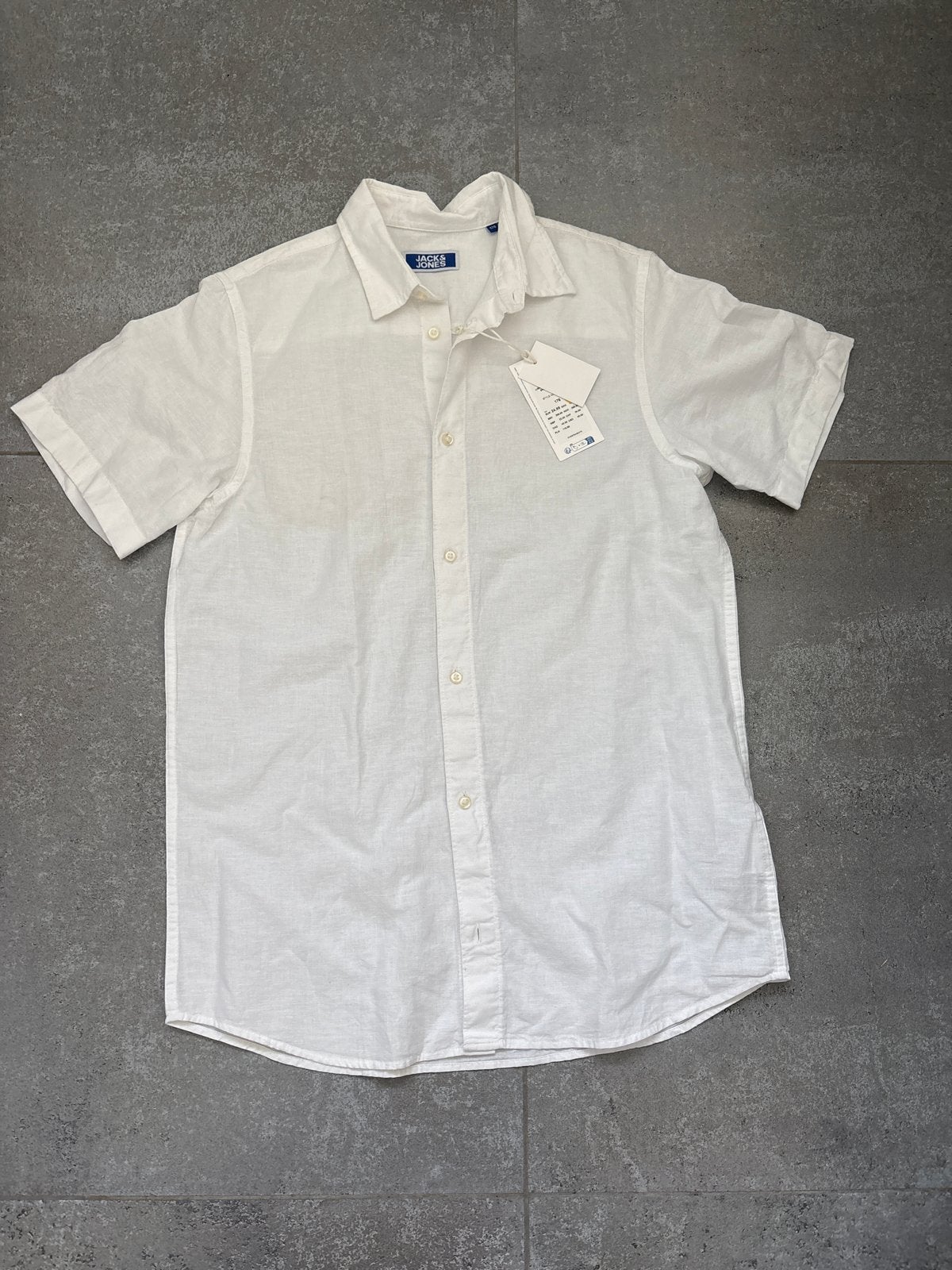 Jack & Jones blouse wit maat 176 (valt als S), Kleding | Heren, Overhemden, Ophalen of Verzenden, Nieuw, Wit