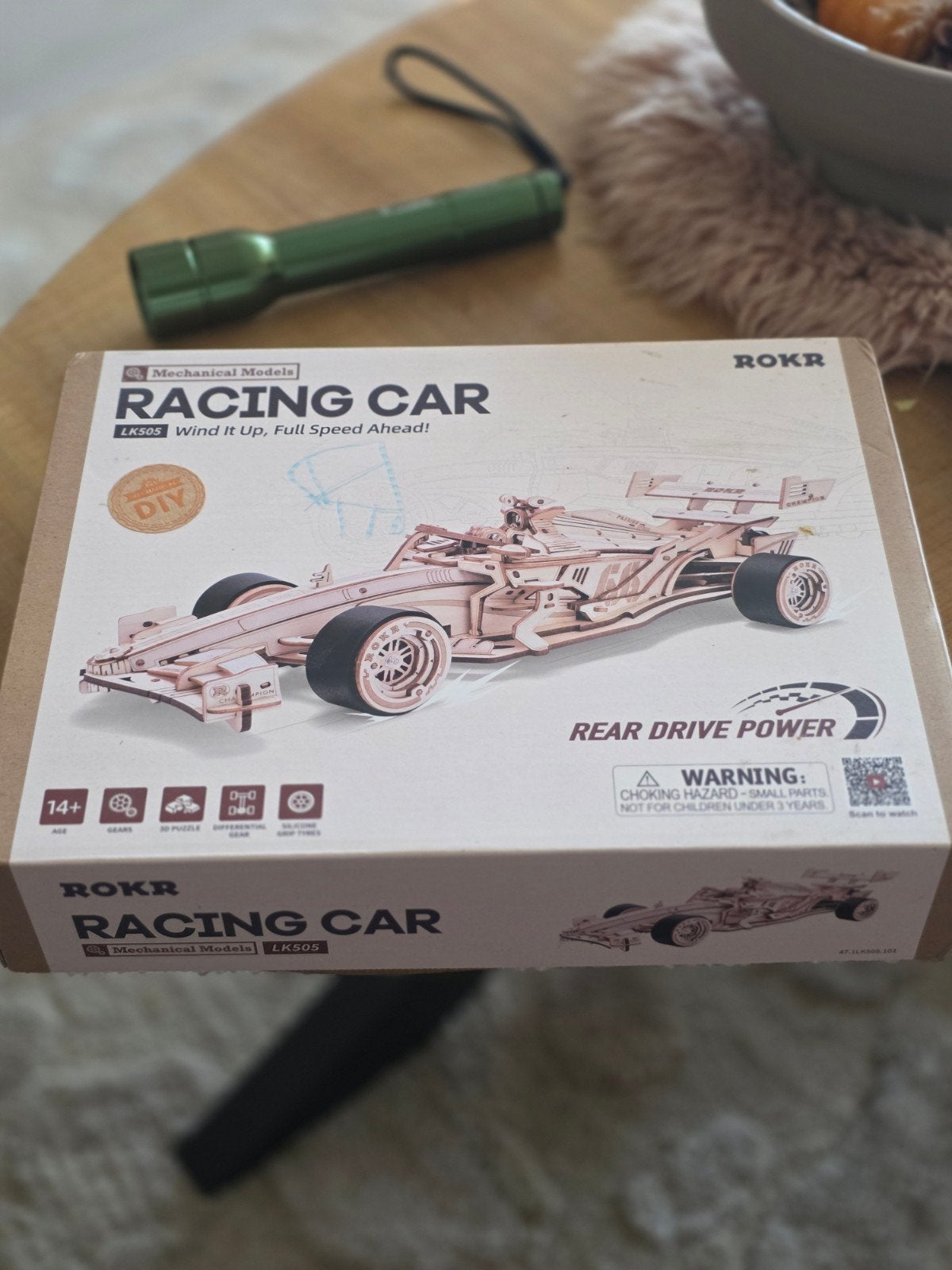 ROKR Racing Car 3D Houten Puzzel - Nieuw in Doos, Voertuigen, ROKR, Nieuw, Knutselset