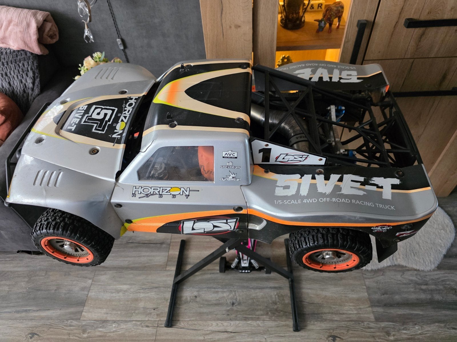 Losi 5ive-T 1/5 Schaal 4WD Off-Road Racing Truck, Hobby en Vrije tijd, Ophalen, Benzine, Gebruikt, Auto offroad