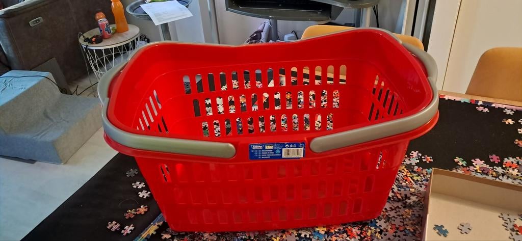 Rode wasmand met handvatten - AquaPur 35L, Ophalen, Gebruikt, Kunststof, Met handgreep
