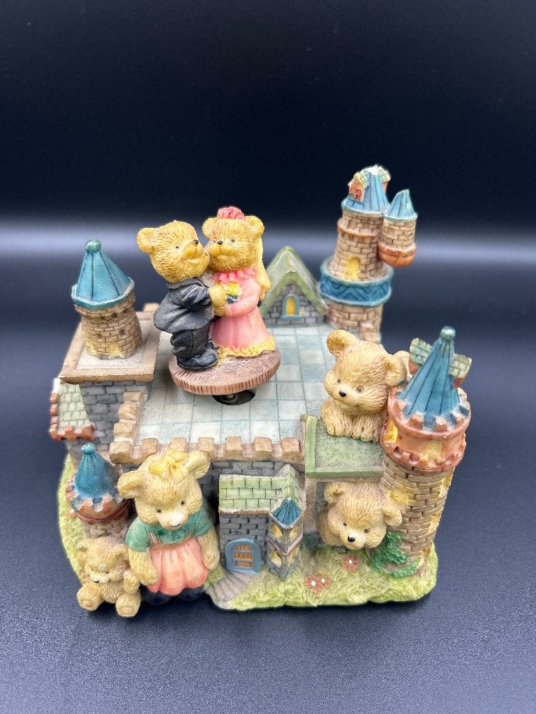 Muziekdoos Keramiek Teddyberen – "It’s a Small World", Verzamelen, Beelden en Beeldjes, Ophalen of Verzenden, Zo goed als nieuw