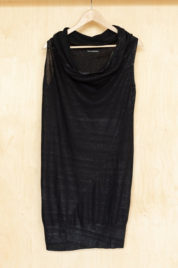 Drykorn zwarte jurk gebreid katoen merino wol 38 M, Maat 38/40 (M), Drykorn, Zwart, Ophalen of Verzenden