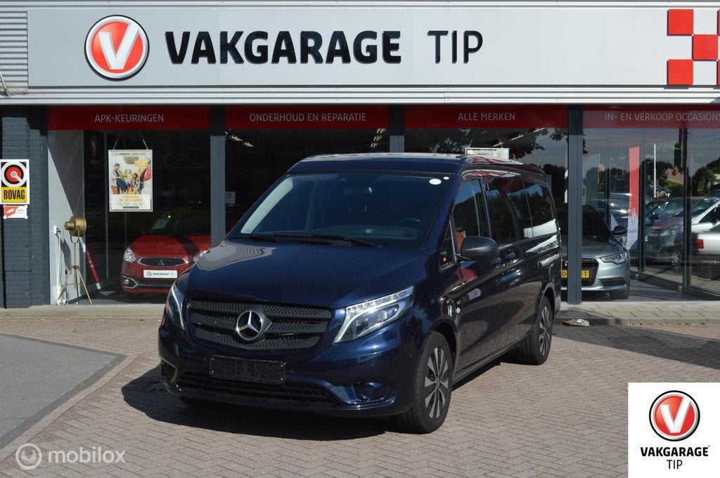 Mercedes V-klasse V220 MARCO POLO /DUB. SCHUIFD/AUT. 9, Auto's, Mercedes-Benz, Automaat, Gebruikt, Blauw, 163 pk