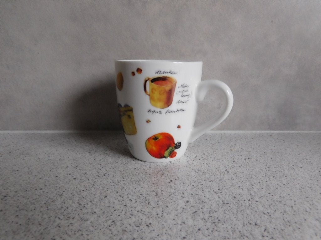 Mok Fine Bone China Eten David de Kabouter Rien Poortvliet, Huis en Inrichting, Keuken | Servies, Ophalen of Verzenden, Zo goed als nieuw
