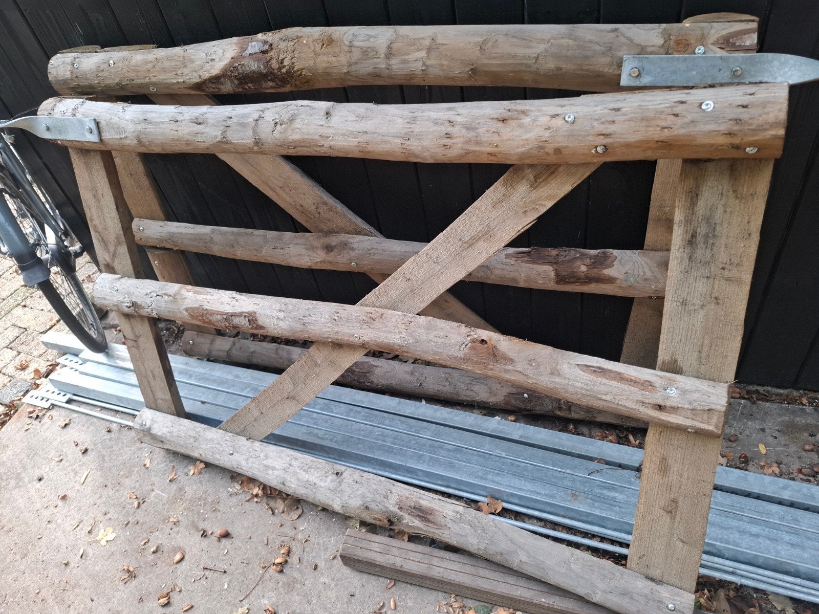 2 Edel Kastanje Poorten Hekken 150x100cm, Tuin en Terras, Ophalen