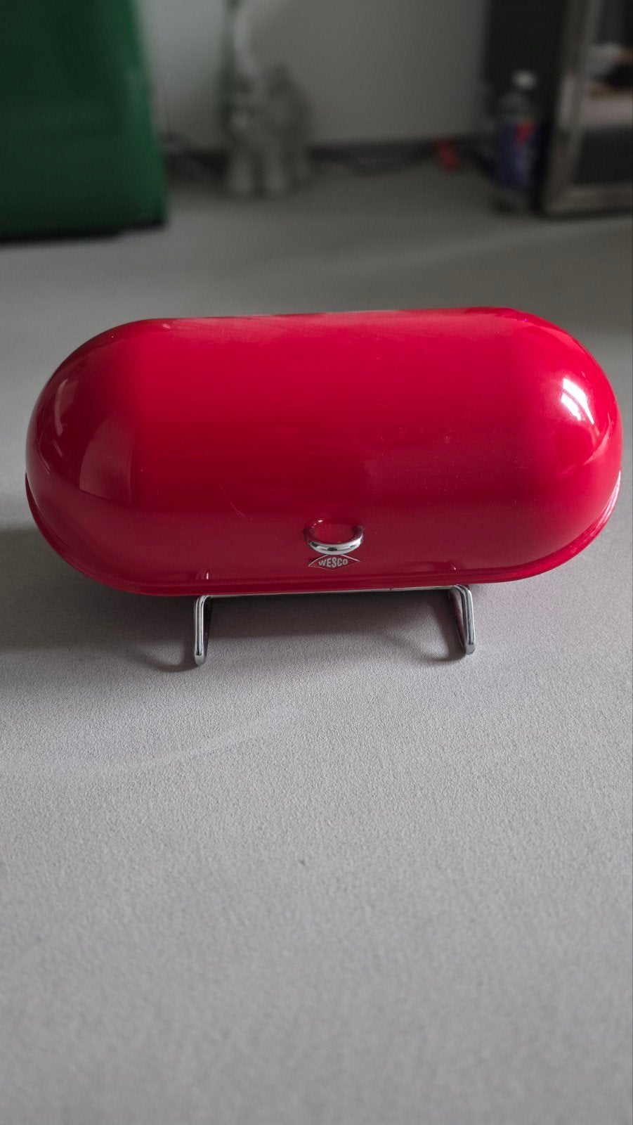 Wesco Broodtrommel Rood - Zo goed als nieuw, Ophalen of Verzenden, Zo goed als nieuw, Metaal, Broodtrommel