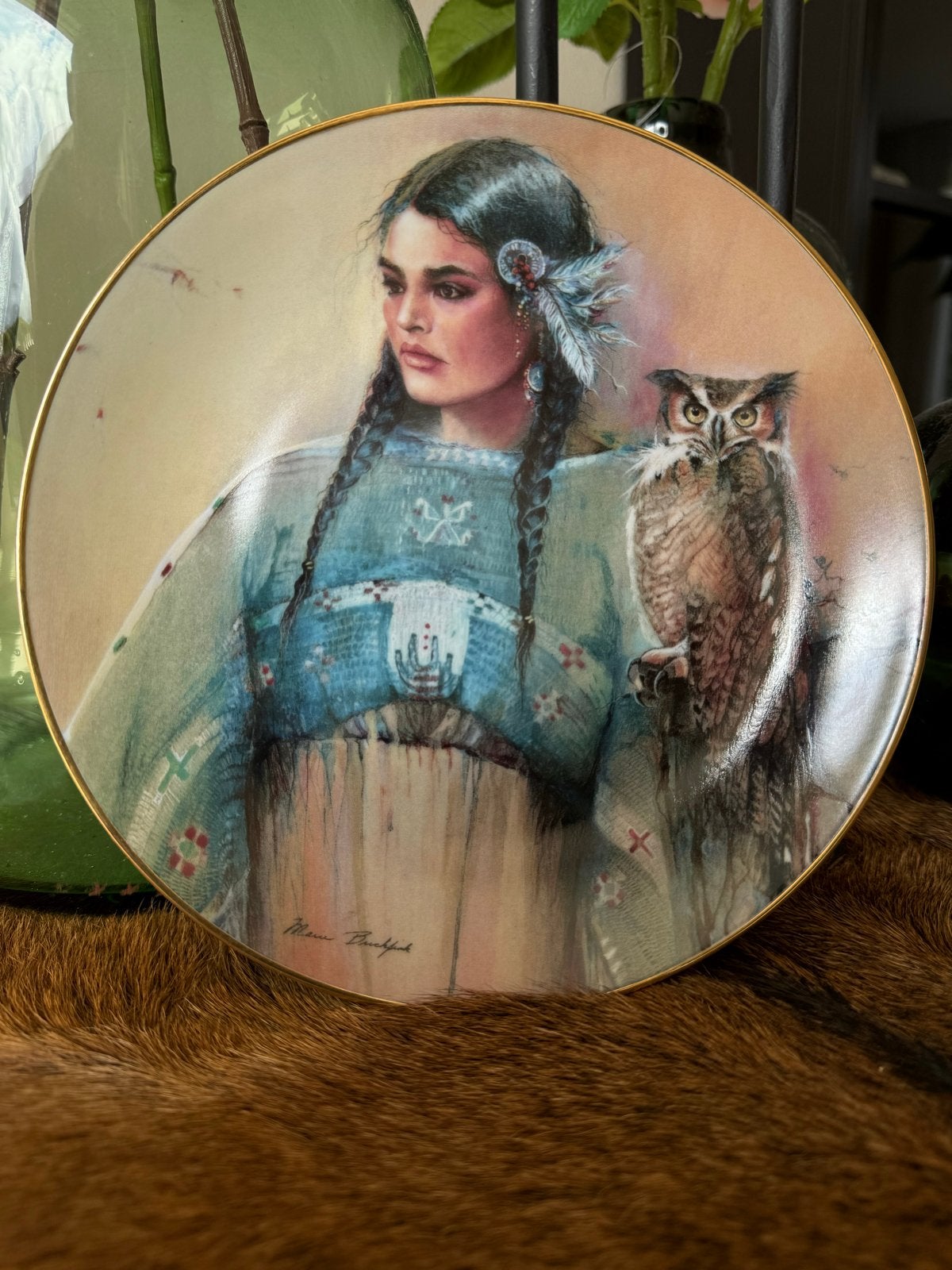 Franklin Mint Princess of Wisdom decoratiebord, Verzenden