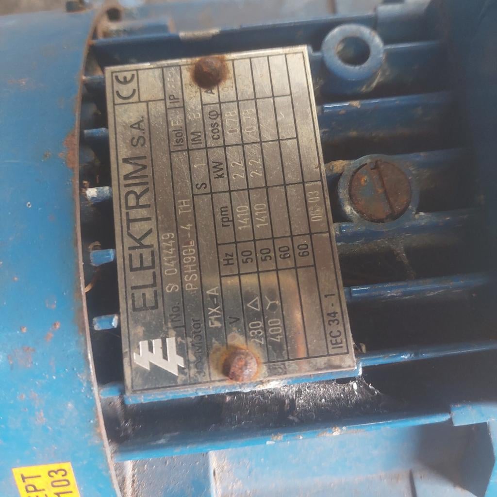 Elektromotor met as van 24mm, Verzenden, Elektromotor