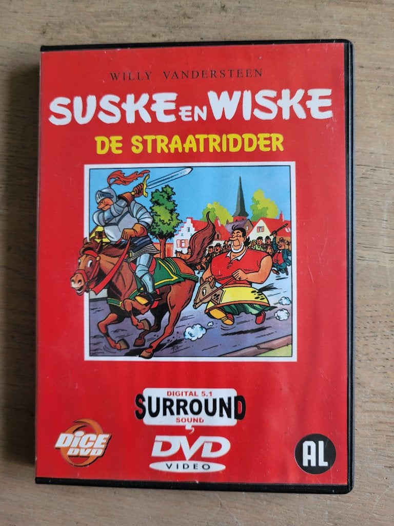 DVD Suske en Wiske en de straatridder, Alle leeftijden, Ophalen of Verzenden, Zo goed als nieuw