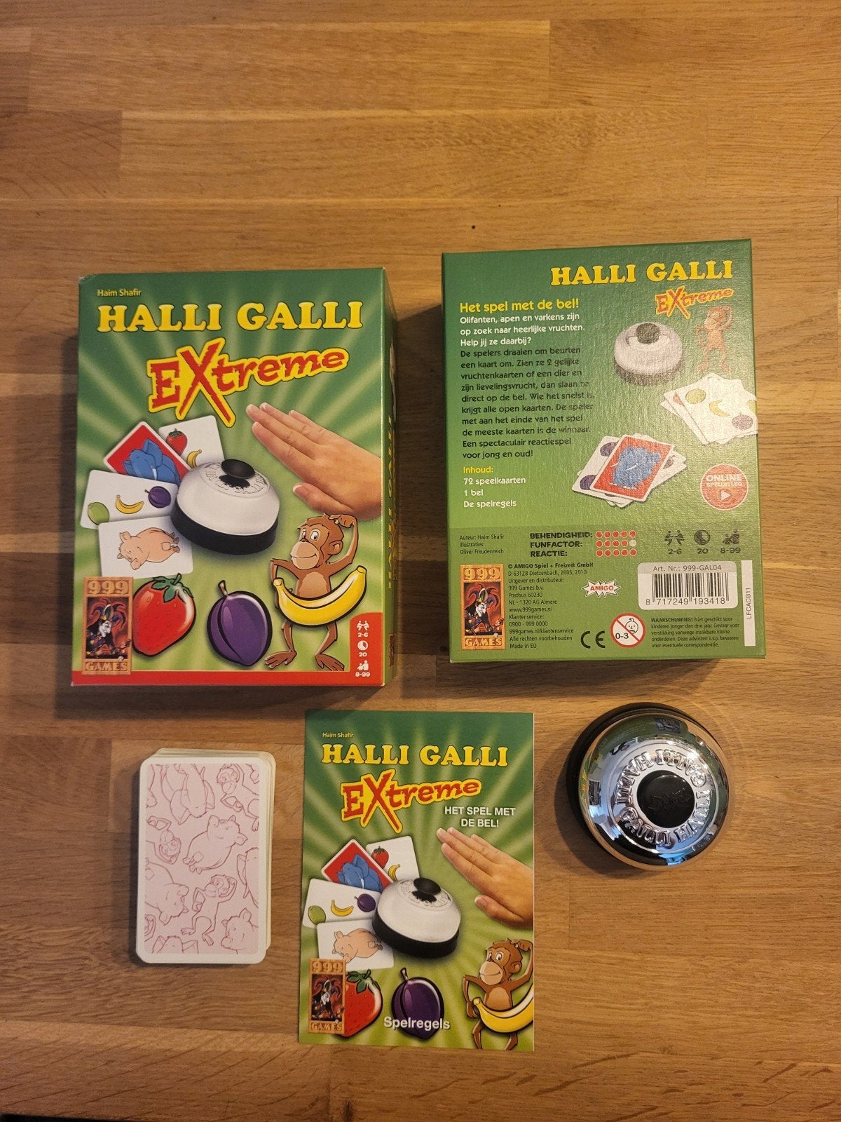 Halli Galli Extreme - Het snelle kaartspel met de bel!, Ophalen of Verzenden, Nieuw, Funfactor