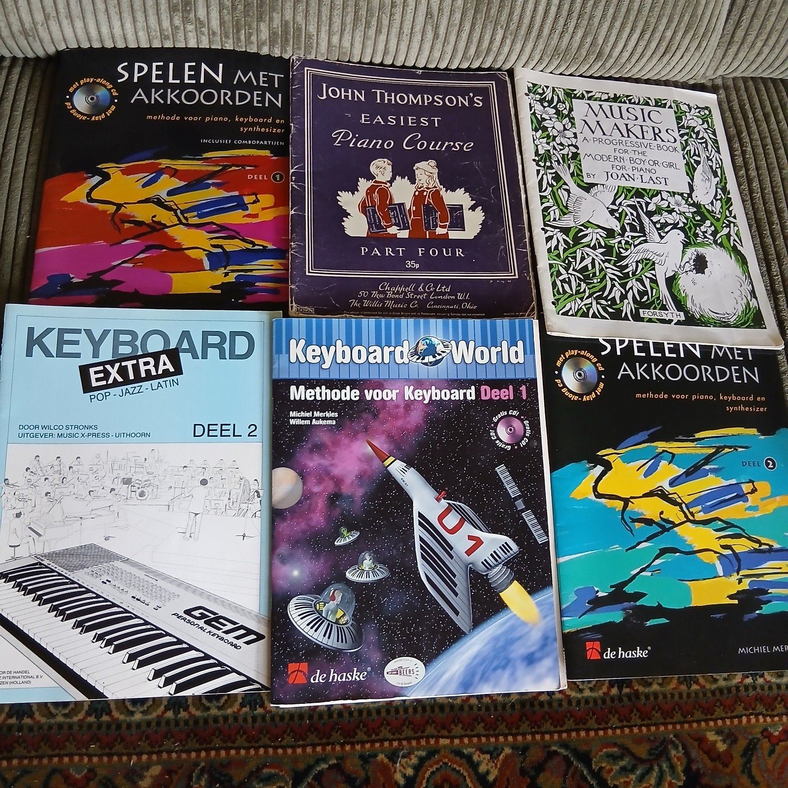 Keyboard Lesboeken - Diverse methodes voor piano en keyboard, Muziek en Instrumenten, Ophalen of Verzenden, Gebruikt