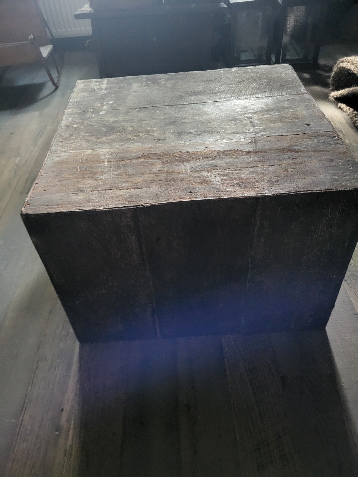oud houten tafel., Ophalen