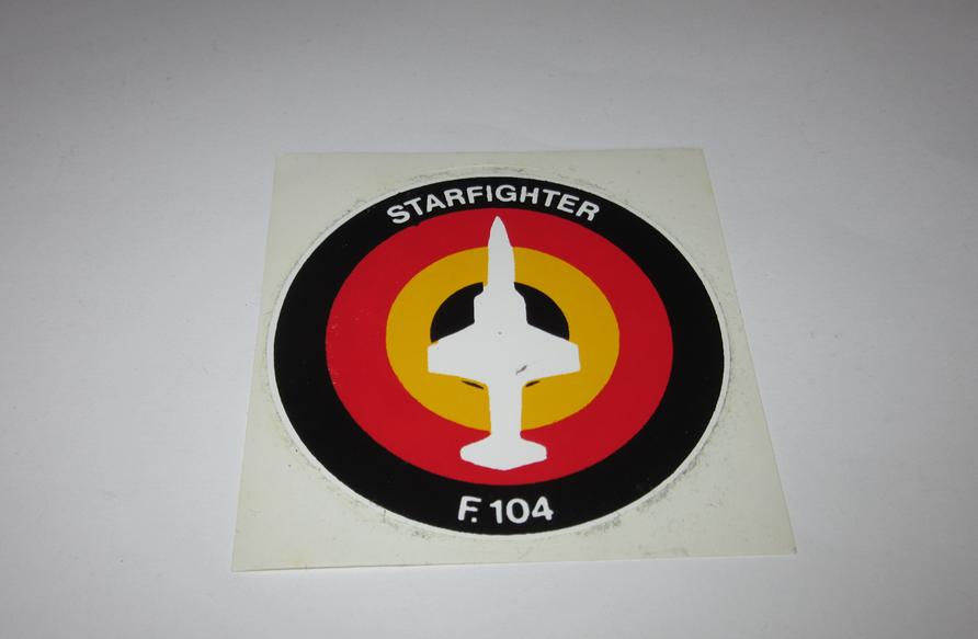 Starfighter F104 sticker, Verzamelen, Verzenden, Luchtmacht, Overige gebieden, Overige typen