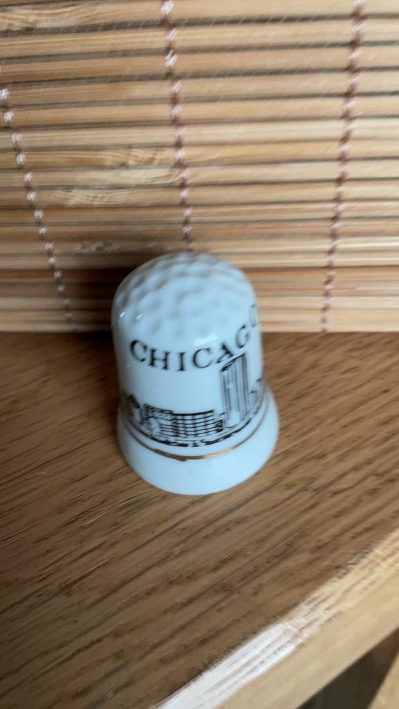 Chicago vingerhoed vingerhoedje vingerhoedjes vingerhoeden, Verzenden, Nieuw, Porselein, Buitenland