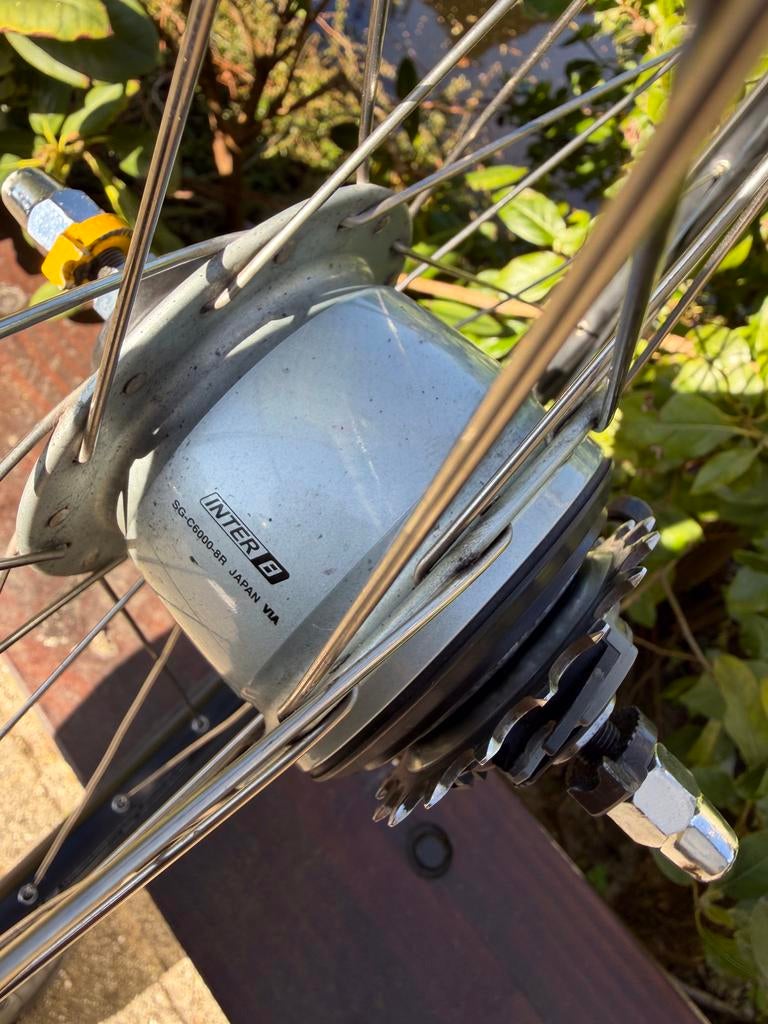 Te koop in goede staat verkerend achterwiel met Nexus 8 naaf, Fietsen en Brommers, Fietsonderdelen, Wiel, Gebruikt, Elektrische fiets