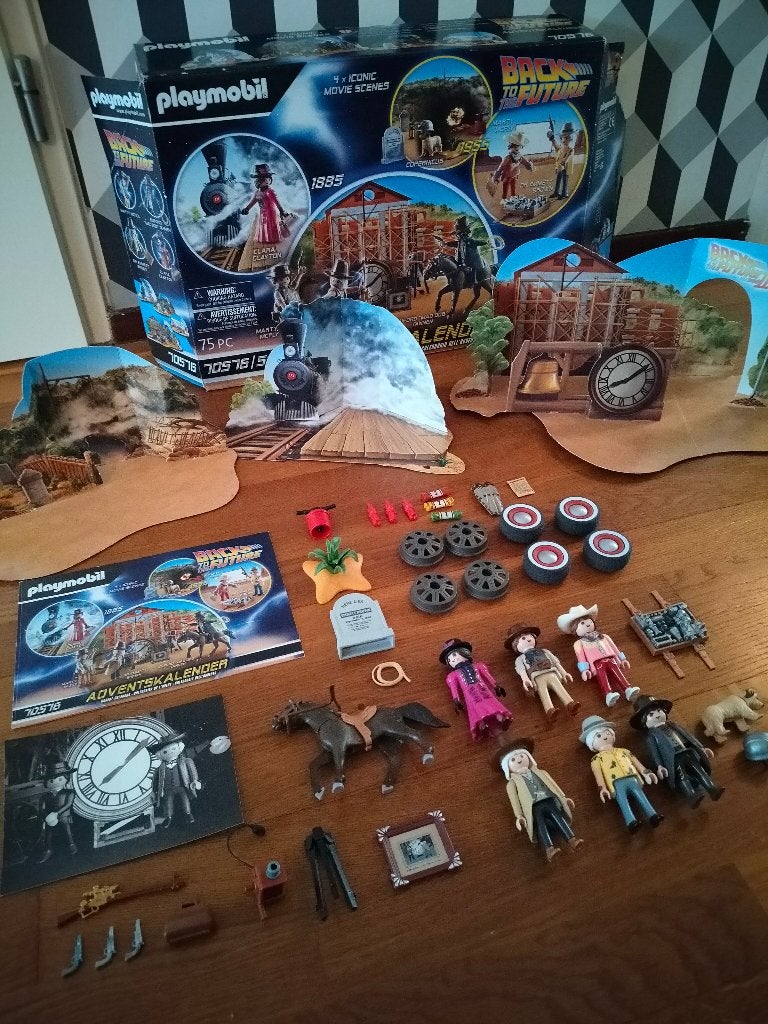 Playmobil 70576 Back to the future Adventskalender Western, Ophalen, Complete set, Overige typen, Zo goed als nieuw