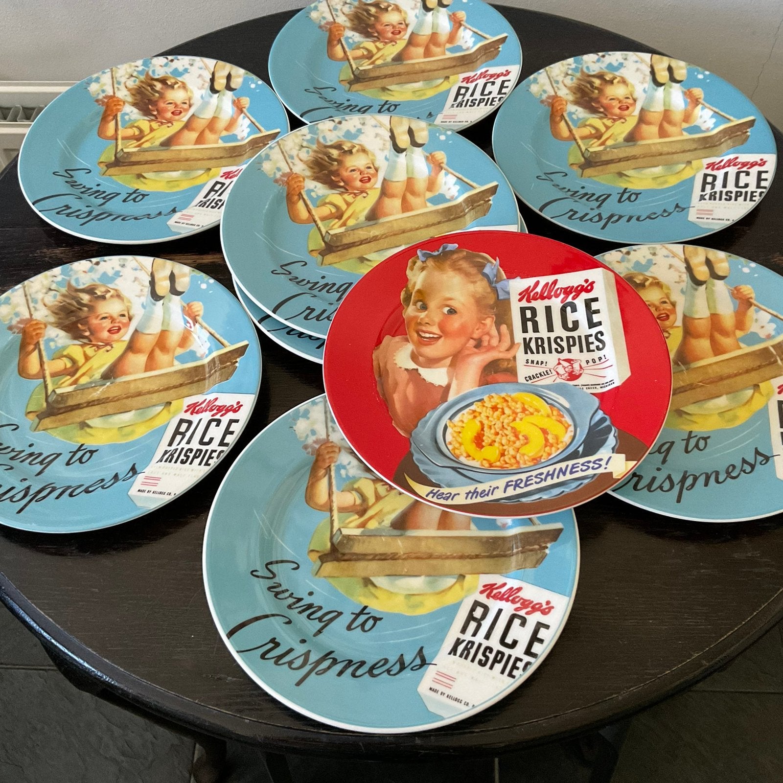 KELLOGG’S DINER-EN ONTBIJTBORDEN, Gebruikt, Overige merken, Keramiek, Ophalen of Verzenden
