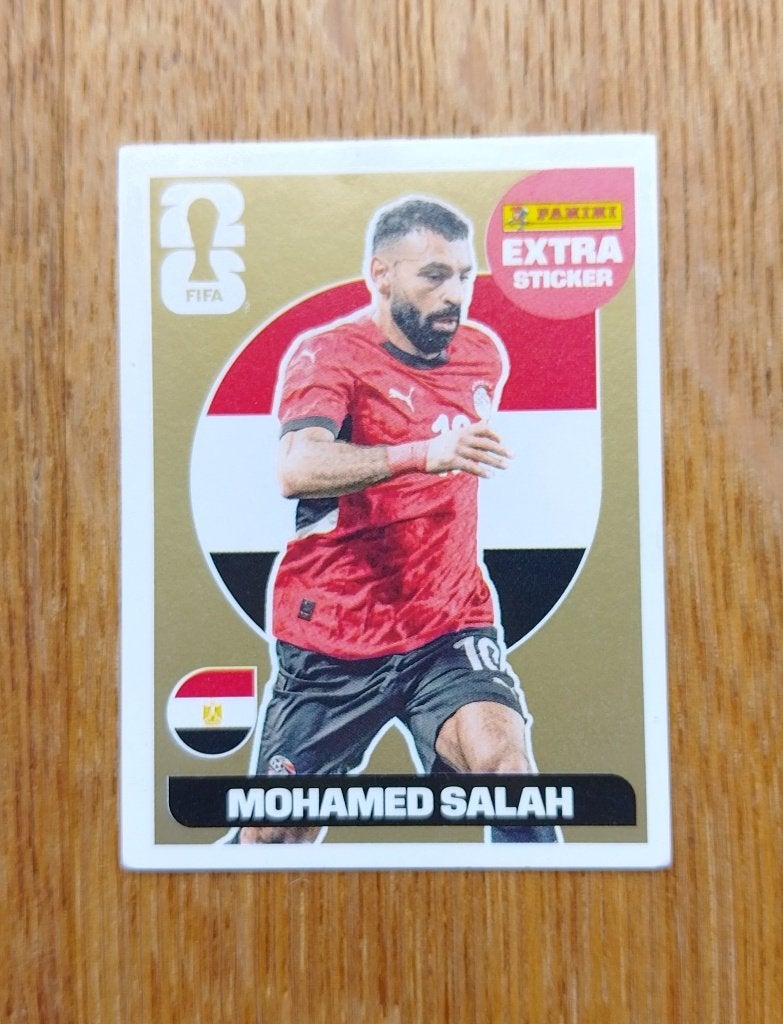 Gouden extra sticker van Mohamed Salah, Verzenden, Zo goed als nieuw