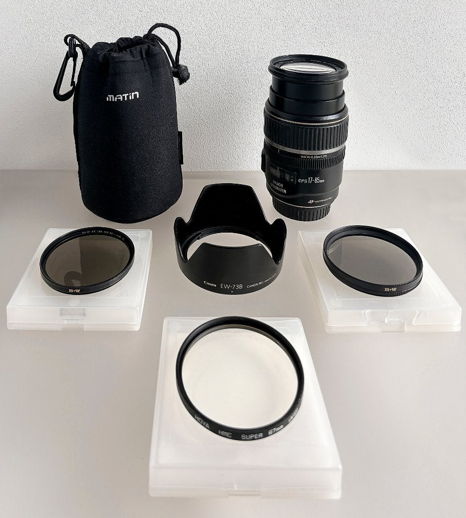 CANON EFS 17-85mm 4.0-5.6 iS USM LENS ZONNEKAP B+W HOYA TAS, Audio, Tv en Foto, Fotografie | Lenzen en Objectieven, Macrofunctie