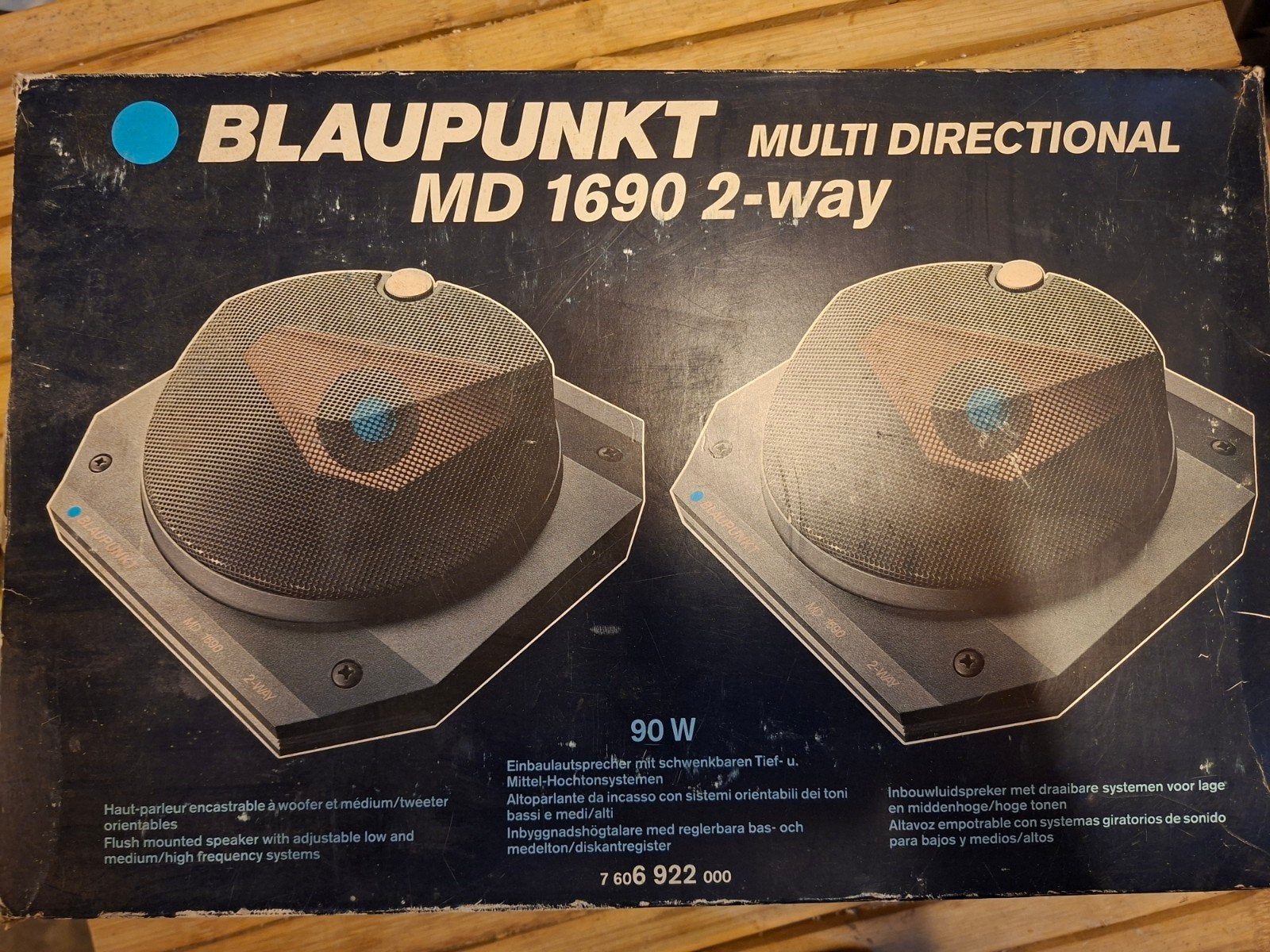 Blaupunkt MD 1690 2-weg autoluidsprekers 90W, Ophalen of Verzenden, Zo goed als nieuw