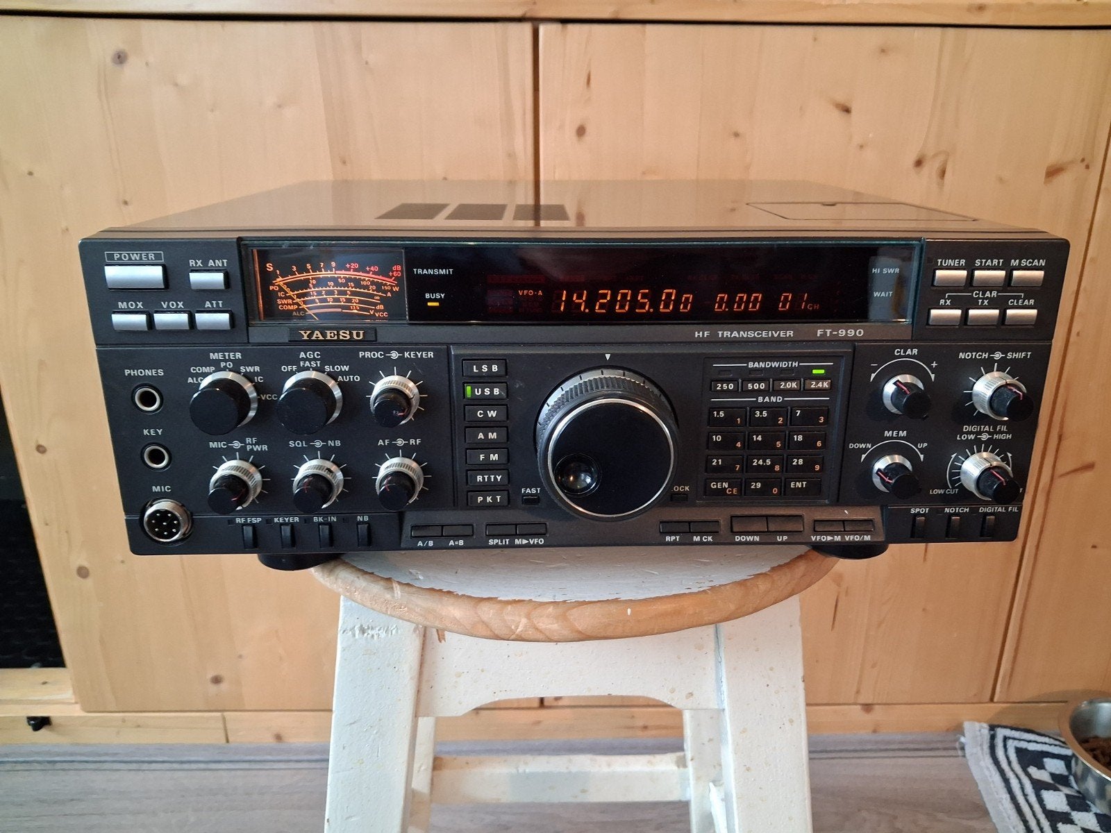 Yaesu FT-990 + Yaesu MD-1, Telecommunicatie, Ophalen of Verzenden, Zo goed als nieuw