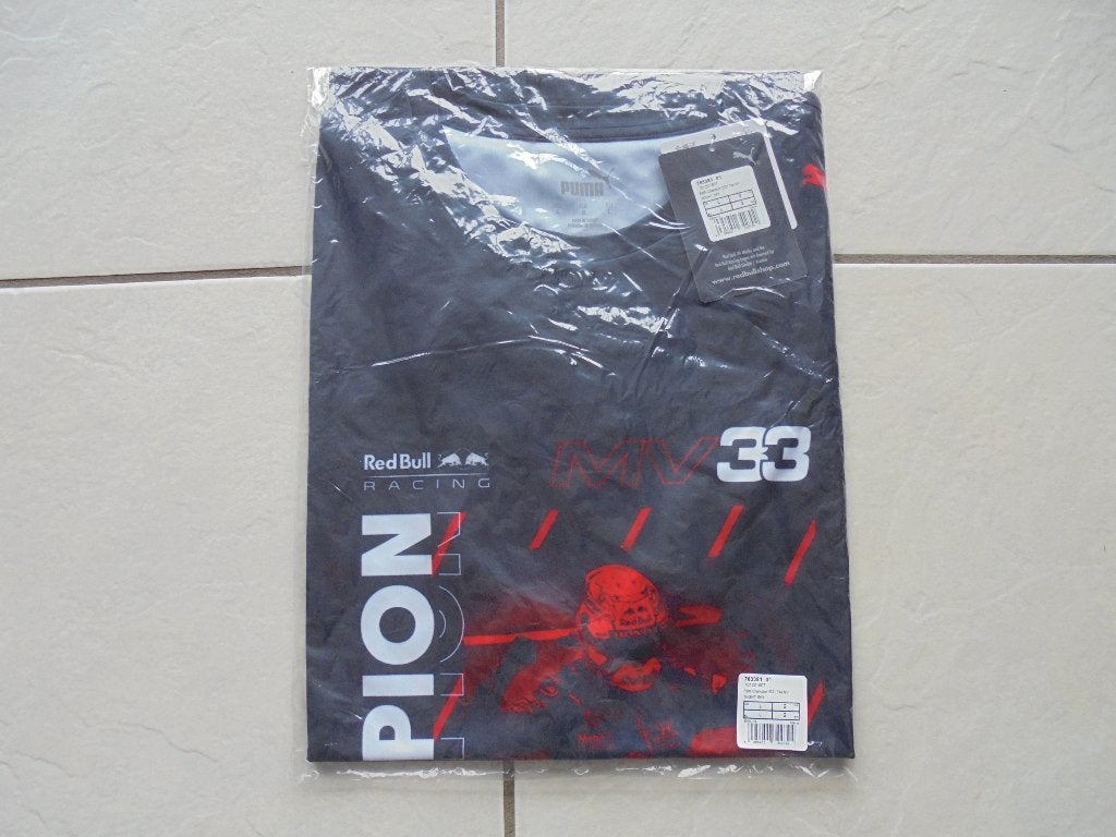 Max Verstappen World Champion 2021 shirt Puma maat L, Blauw, Nieuw, Ophalen of Verzenden, Puma