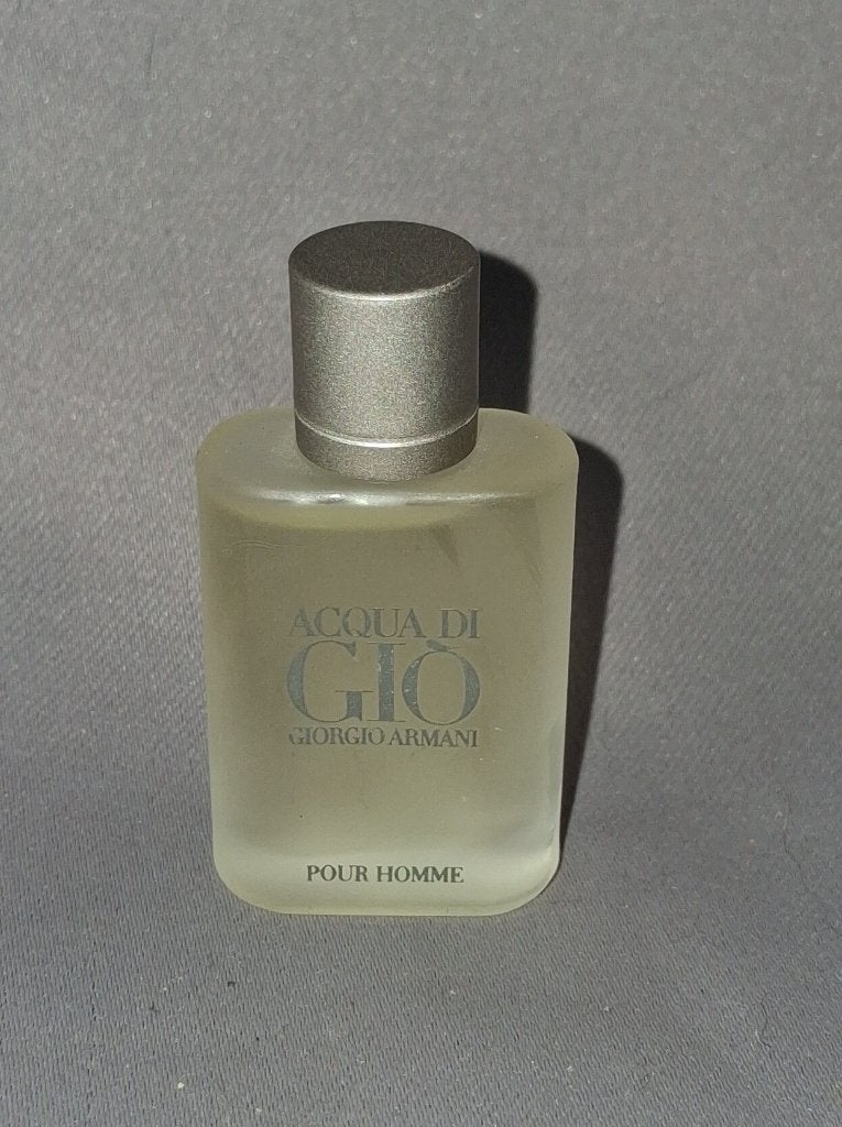 Volle parfum mini - Giorgio armani aqua di gio p homme, Ophalen of Verzenden, Zo goed als nieuw, Miniatuur, Gevuld
