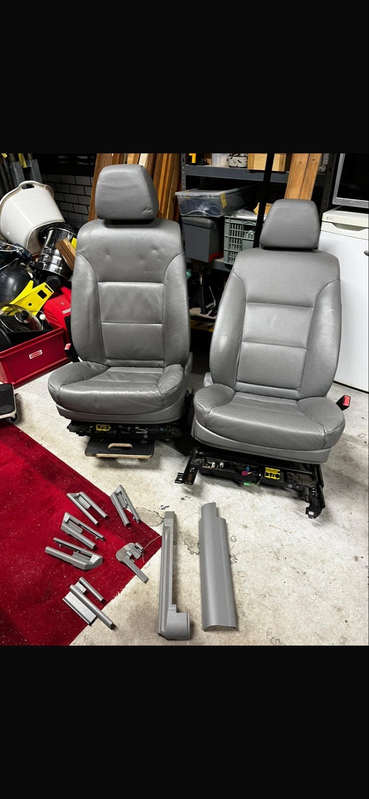 Lederen Interieur - Grijs BMW 5-Serie en de 7-Serie, Ophalen, Gebruikt, BMW