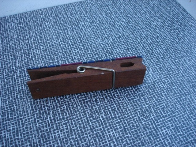 Vintage / Retro Grote wasknijpers [ memory ] jaren 70, Ophalen of Verzenden, Huis en Inrichting
