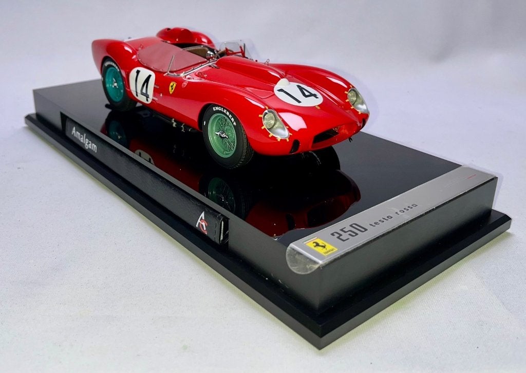 Ferrari 250 TR #14 LeMans 1958 Rood 1:18 van Amalgam, Hobby en Vrije tijd, Modelauto's | 1:18, Ophalen of Verzenden, Nieuw, Auto