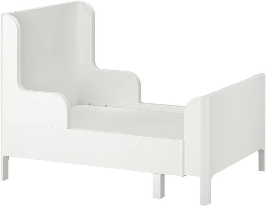BUSUNGE Meegroeibed, wit, 80x200 cm, Kinderen en Baby's, Kinderkamer | Bedden, Ophalen, 85 tot 100 cm, Gebruikt, Matras