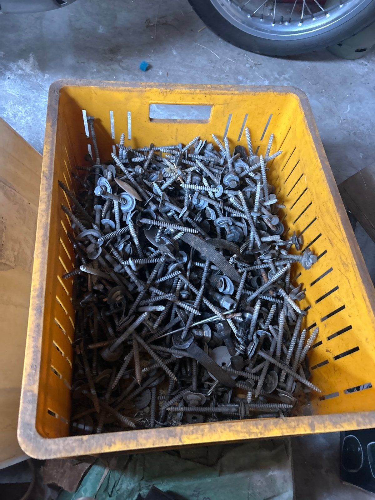 Grote partij gebruikte schroeven, Ophalen of Verzenden, Gebruikt, 100 tot 250 mm, Schroeven