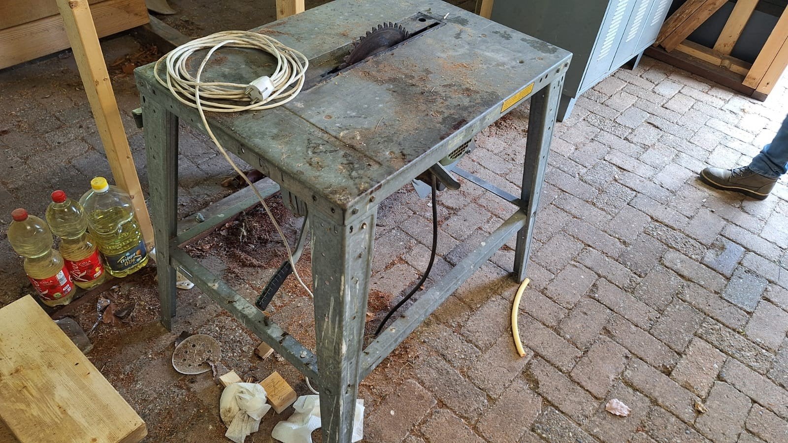 Zaagtafel teab, Doe-het-zelf en Verbouw, Gereedschap | Zaagmachines, Ophalen, Gebruikt, Cirkelzaag, 70 mm of meer