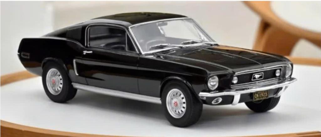 Ford Mustang Fastback '68 Zwart schaal 1/12 NOREV ref 122700, Verzenden, Nieuw, 1:9 t/m 1:12, Auto