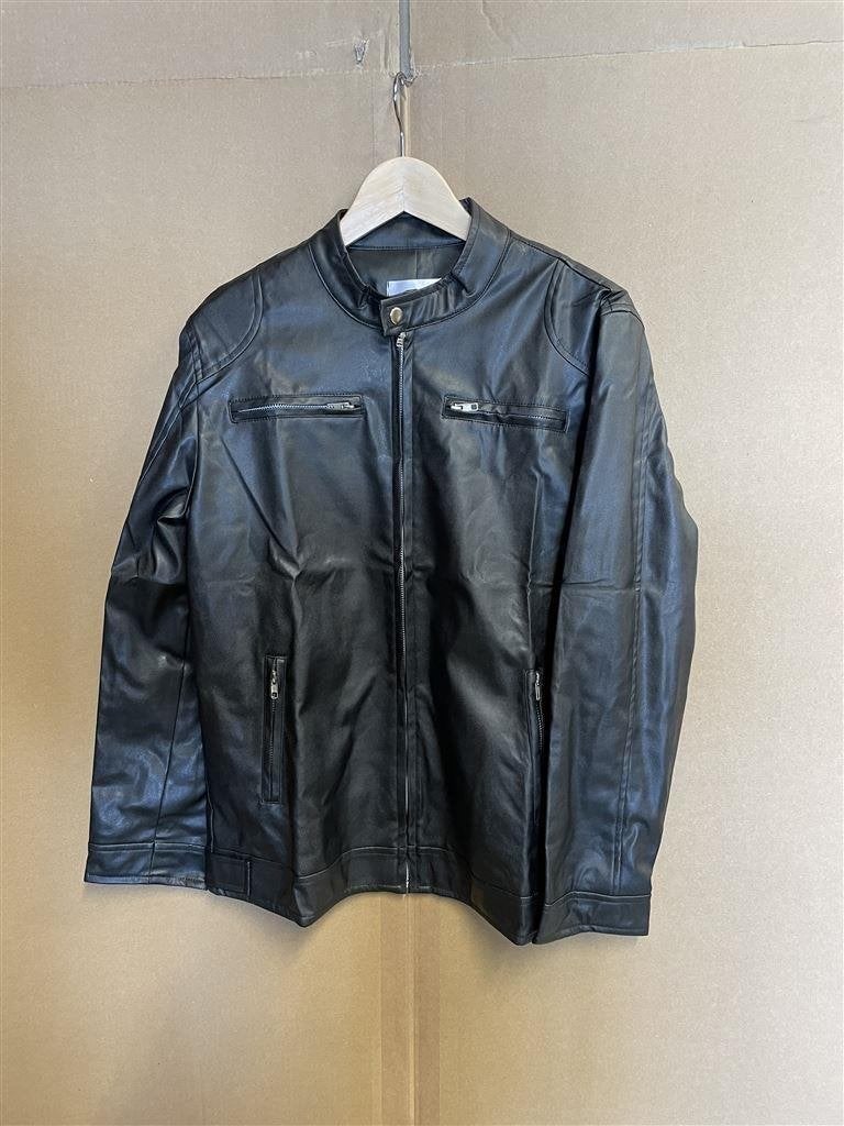 Vintage Cafe Racer zwart bruin slim fit biker jacket - Maat, Ophalen of Verzenden, Zo goed als nieuw, Maat 52/54 (L)