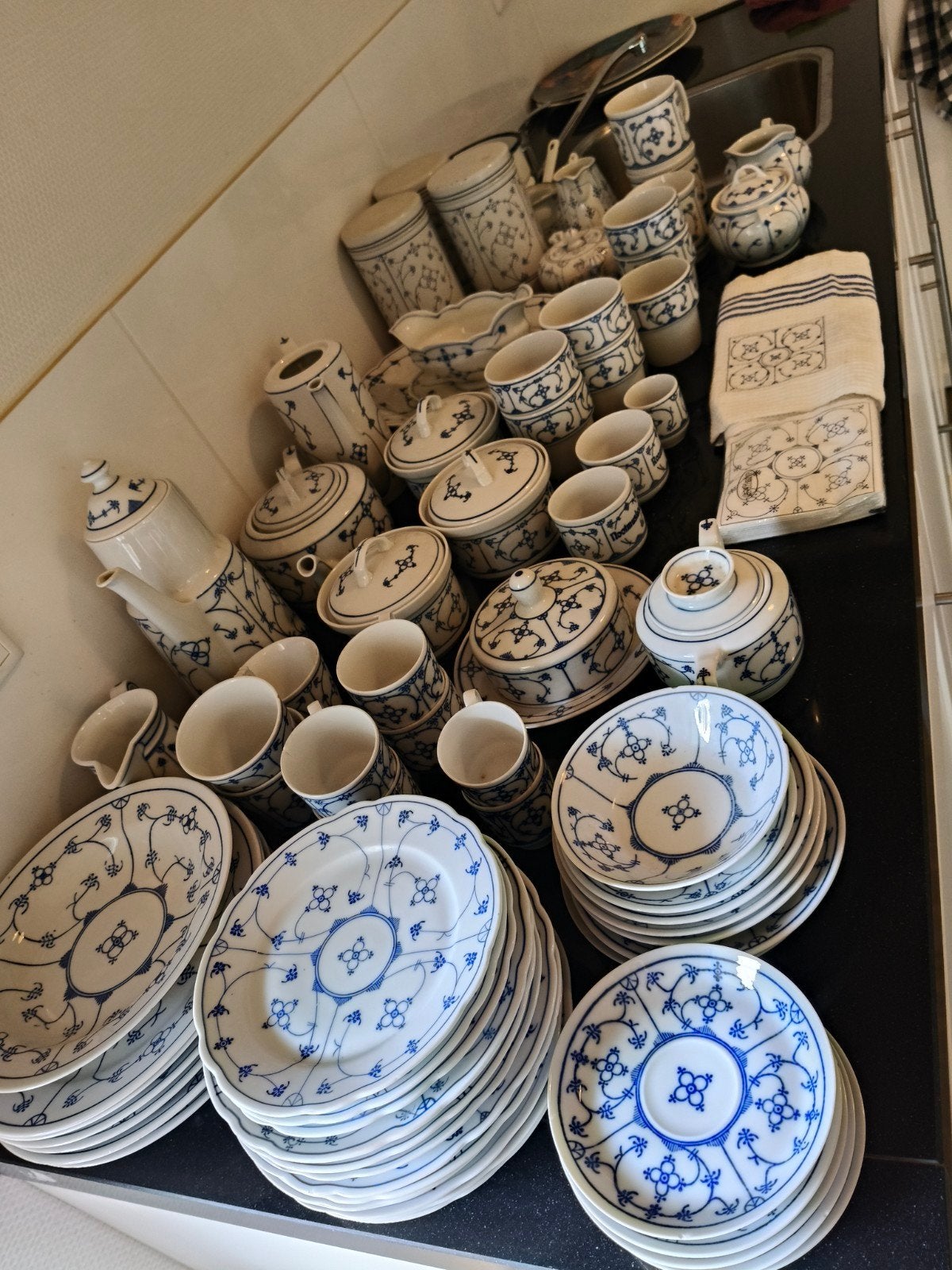 Blau Saks servies, Jäger, Eisenberg, Winterlings, Bavaria, Ophalen