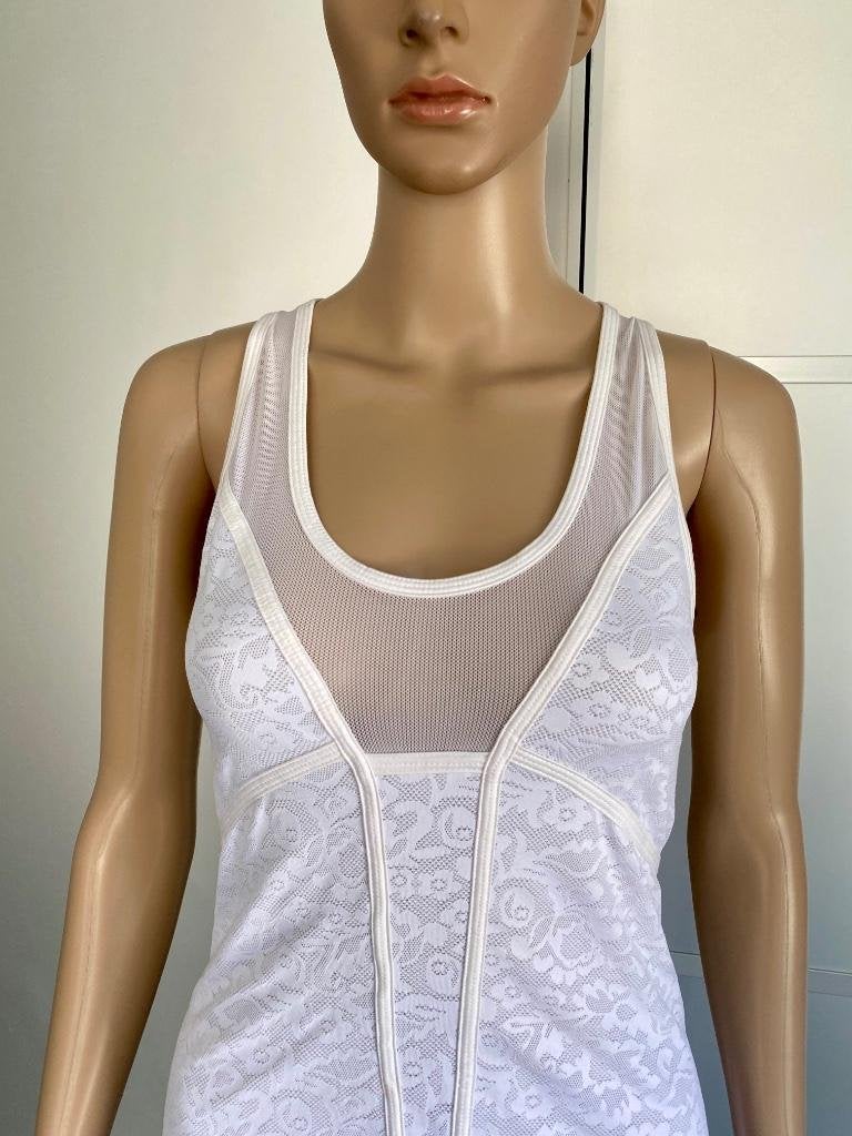 J392 Adidas Stella McCartney maat 40=M sport jurk jurkje wit, Adidas, Wit, Ophalen of Verzenden, Zo goed als nieuw
