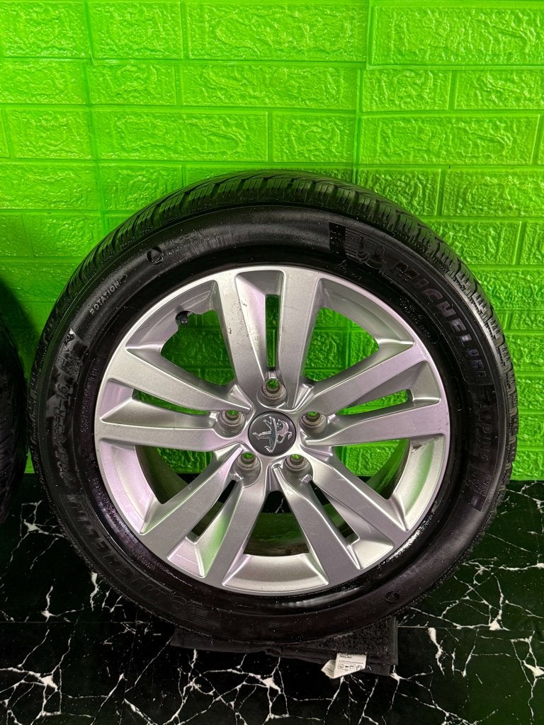 Originele Peugeot 308 velgen 16" 5x108 winterset michelin, Auto-onderdelen, Banden en Velgen, Niet ingevuld, Gebruikt, 16 inch