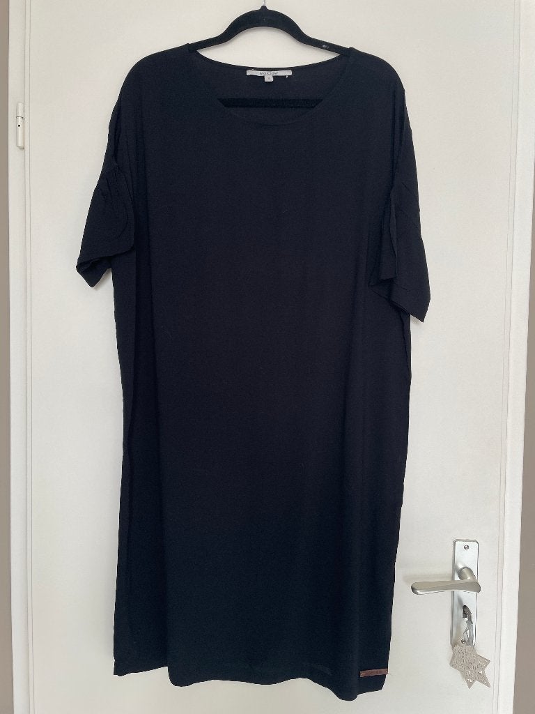 Moscow dames basic zwart t-shirt dress tuniek jurkje mt M, Maat 38/40 (M), Zwart, Ophalen of Verzenden, Boven de knie
