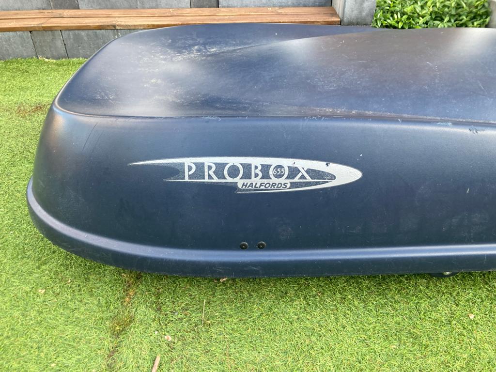 Te huur: PROBOX Halfords 655 Dakkoffer - Ruime bagageopslag, Ophalen of Verzenden, Zo goed als nieuw
