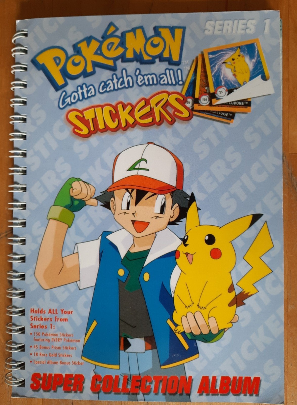 Pokémon Super Collection Album met 150 stickers, Ophalen of Verzenden, Gebruikt, Boek of Catalogus