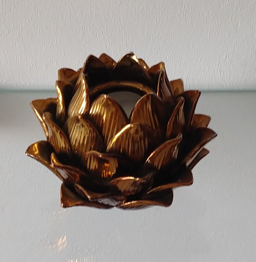 stijlvolle lotus licht kaarsenhouder, volgnr 45, Overige materialen, Overige kleuren, Ophalen of Verzenden, Zo goed als nieuw