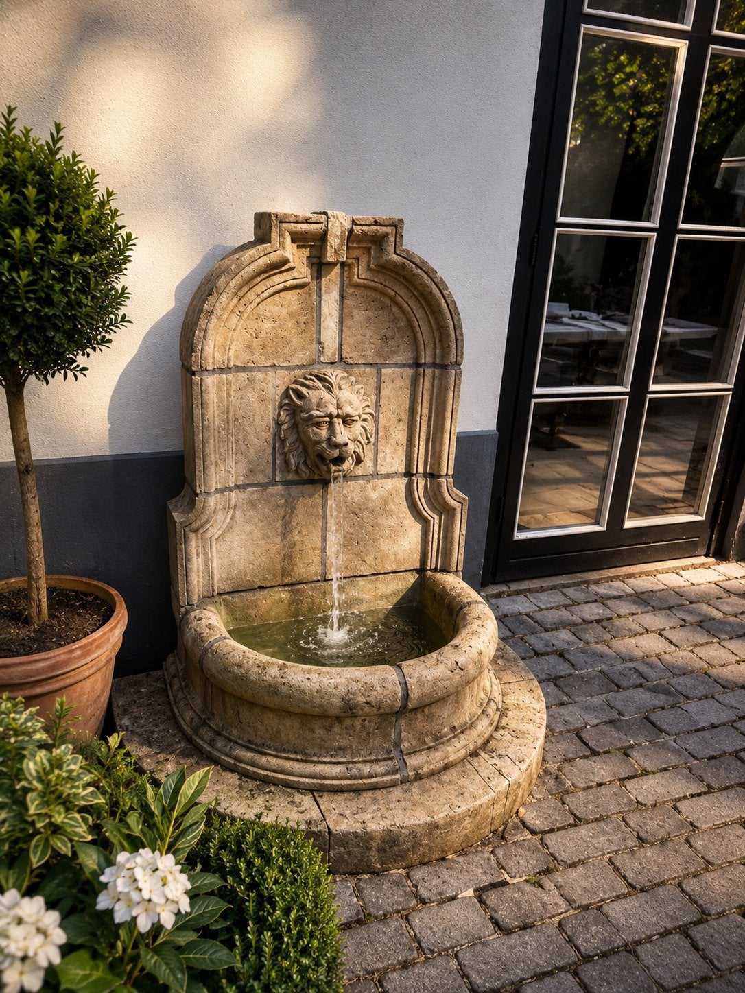 Antieke stenen fontein, Tuin en Terras, Waterpartijen en Fonteinen, Ophalen, Gebruikt, Gietijzer, Fontein